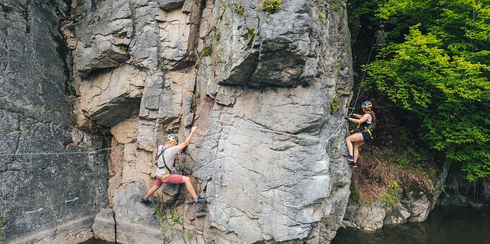 Klettersteig Hluboká